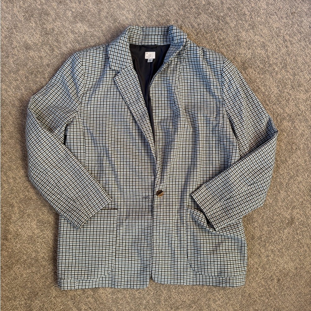 A New Day Checkered Blazer